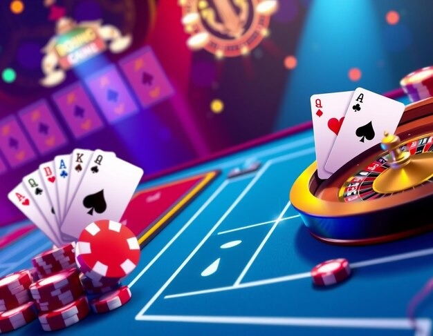 Live blackjack dealer at error slot studio dealing cards in HD